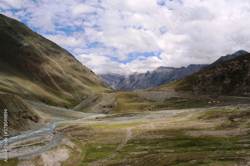 Canvas Print Beautiful mountains of Kashmir, India.
