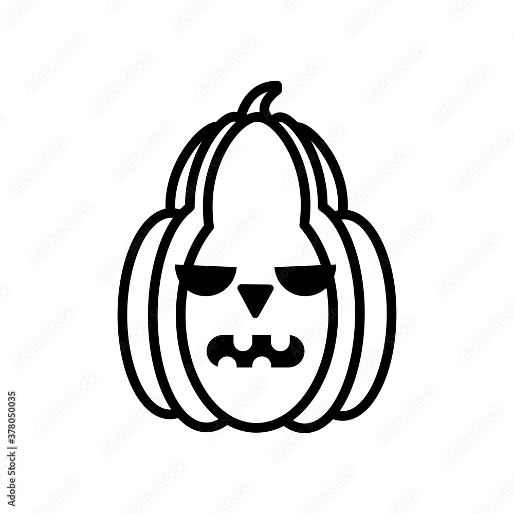 halloween pumpkin line style icon halloween pumpkin line style icon