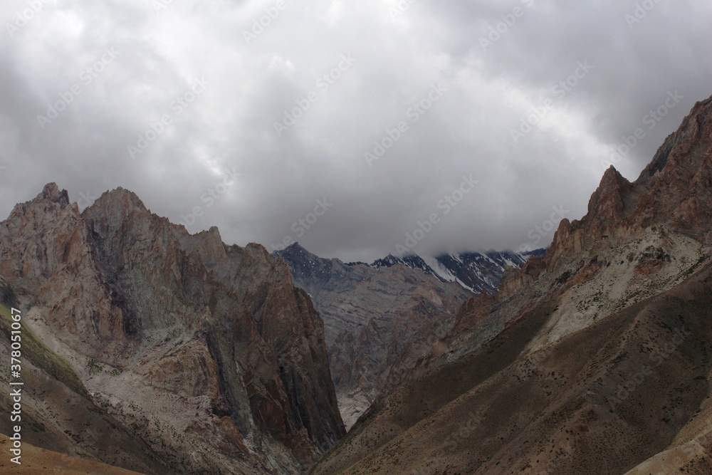 Beautiful mountains of Ladakh region in India.