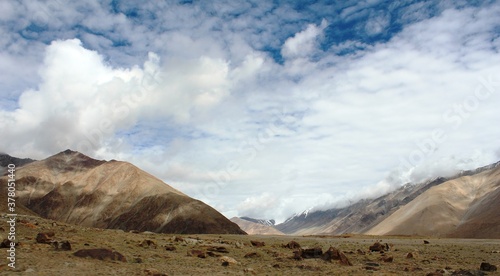 Beautiful mountains of Ladakh region in India.