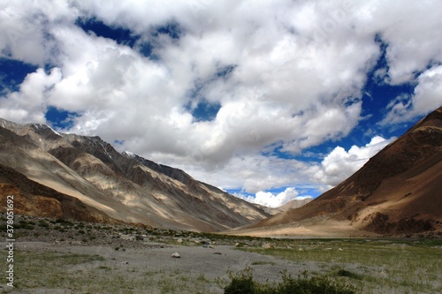 Beautiful mountains of Ladakh region in India.