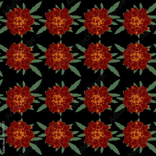 Seamless pattern with brown...