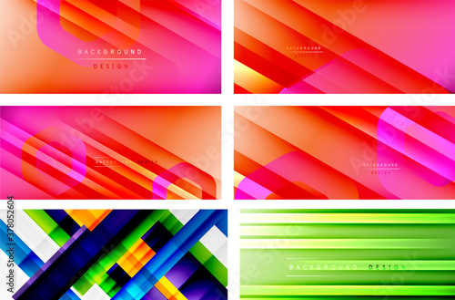 Geometric abstract backgrounds for covers, banners, flyers and posters and other templates