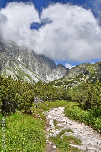 Dolina Mięguszowiecka Tatry Wysokie, Słowacja  Tatry Słowackie, szlak na Rysy...