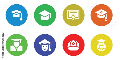 graduate icon set