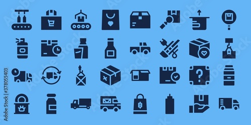 packaging icon set