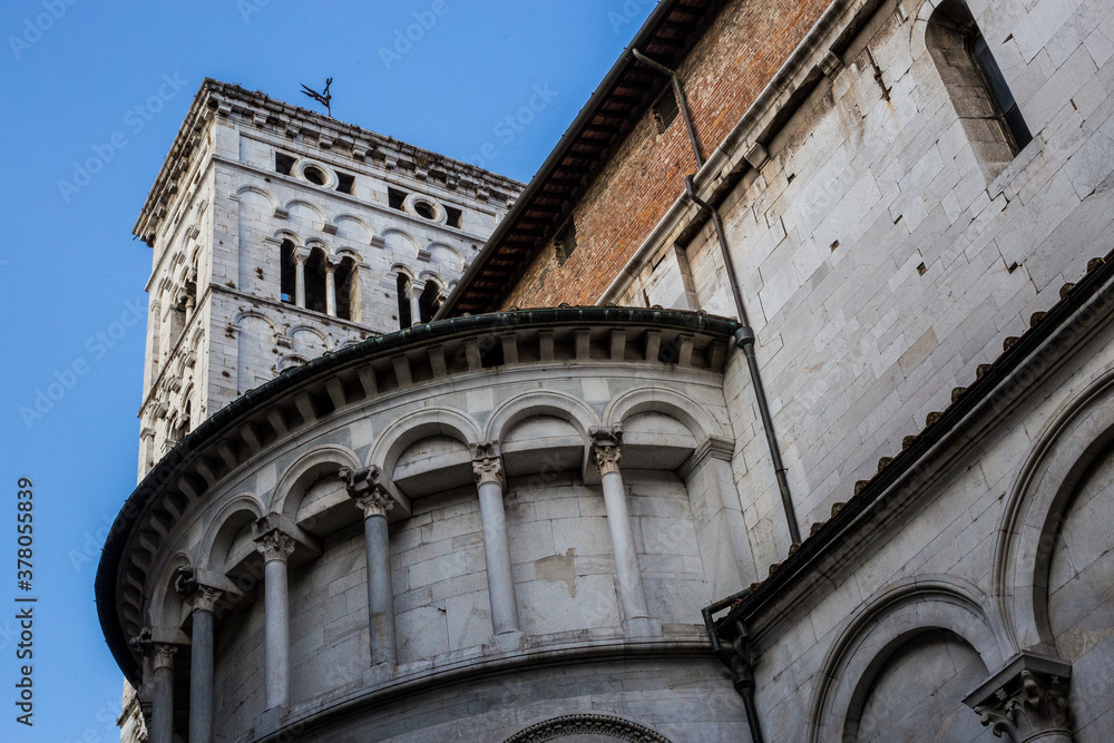 View of San Michele in Foro Church, Lucca, Tuscany