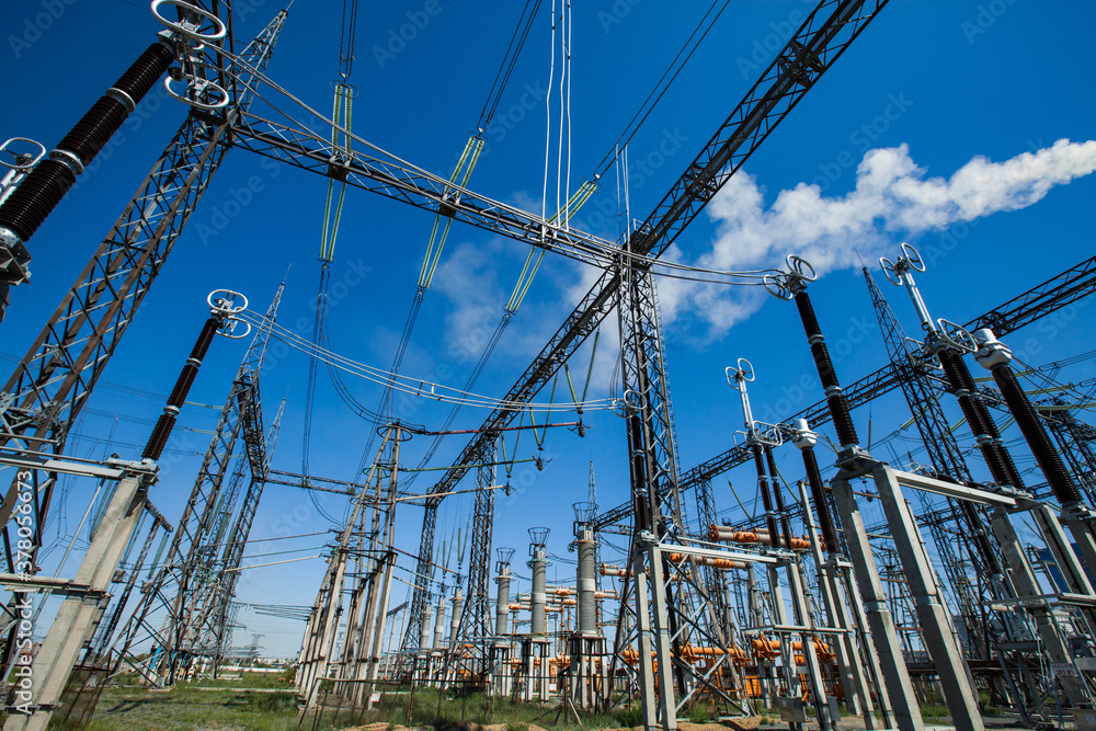 Fotka „Transformer substation of Power generating plant (powerhouse