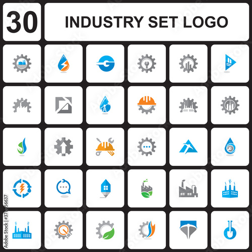 A Set Of Engineering Vector , A Set Of Industry Logo