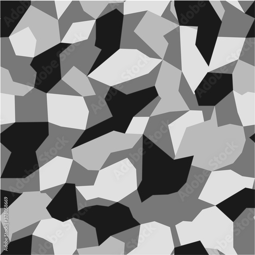 Fototapeta Naklejka Na Ścianę i Meble -  
Seamless geometric pattern. Camo from stains winter. Print on vinyl and decal. Modern vector design
