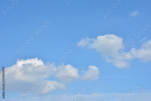  Blue Sky With Scattered Clouds With A Sun 