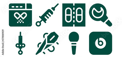 syringe icon set