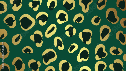 Luxury Gold animal skin background vector. Exotic animal skin with golden texture. Leopard skin, zebra and tiger skin vector illustration.