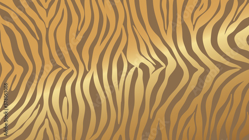 Luxury Gold animal skin background vector. Exotic animal skin with golden texture. Leopard skin, zebra and tiger skin vector illustration.