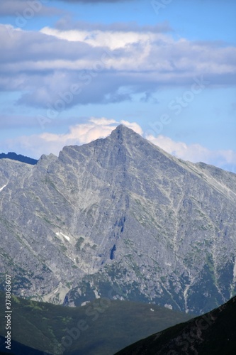 Tatry Słowackie Krywań Tatry Wysokie, Słowacja, góry w Europie, Tatransky Narodny Park, lato w górach