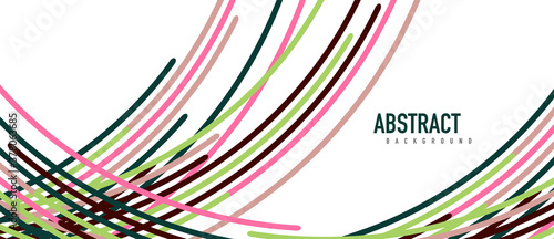 Аbstract moving colorful lines vector backgrounds for cover, placard, poster, banner or flyer