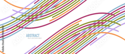 Аbstract moving colorful lines vector backgrounds for cover, placard, poster, banner or flyer