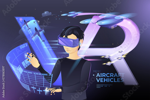 Virtual Reality Box for Training Drone and Aircraft