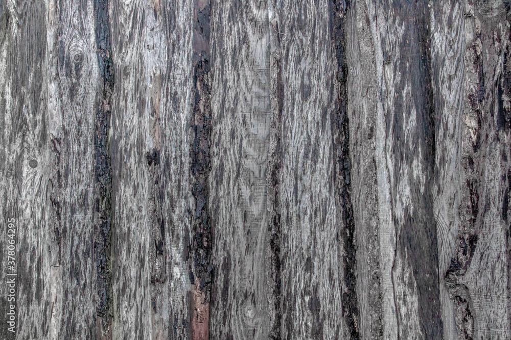 Obraz premium old dirty wooden wallWood BackgroundDark brown background of wooden boards as a blank for a postcard or a template for a design layout with a place for text