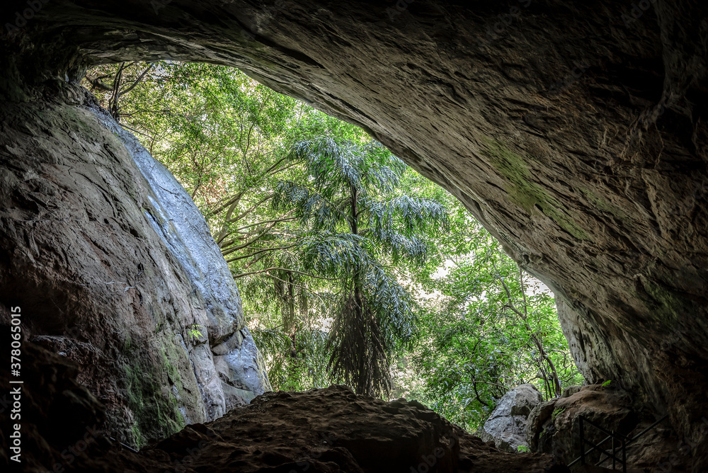 The legendary Ravana Demon Cave near Ella on the island of Sri Lanka