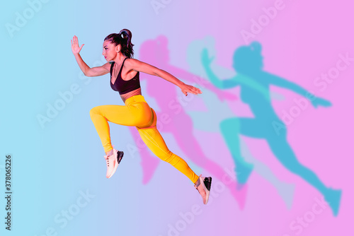 Sportive woman training © oneinchpunch