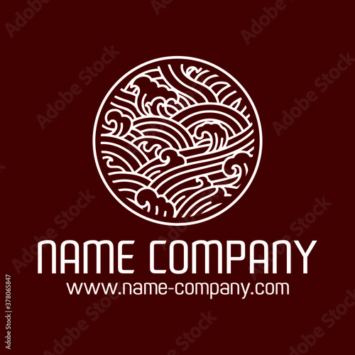 LOGO JAPONAIS SALON THÉ ASIATIQUE RESTAURANT