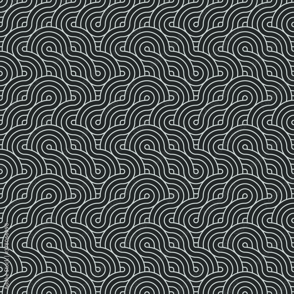 Overlapping Circles Pattern, art background.