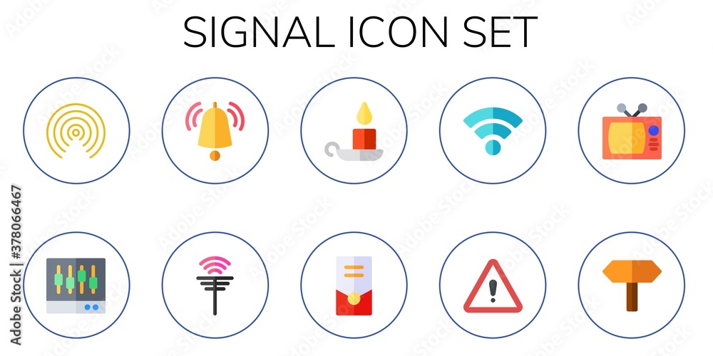 signal icon set