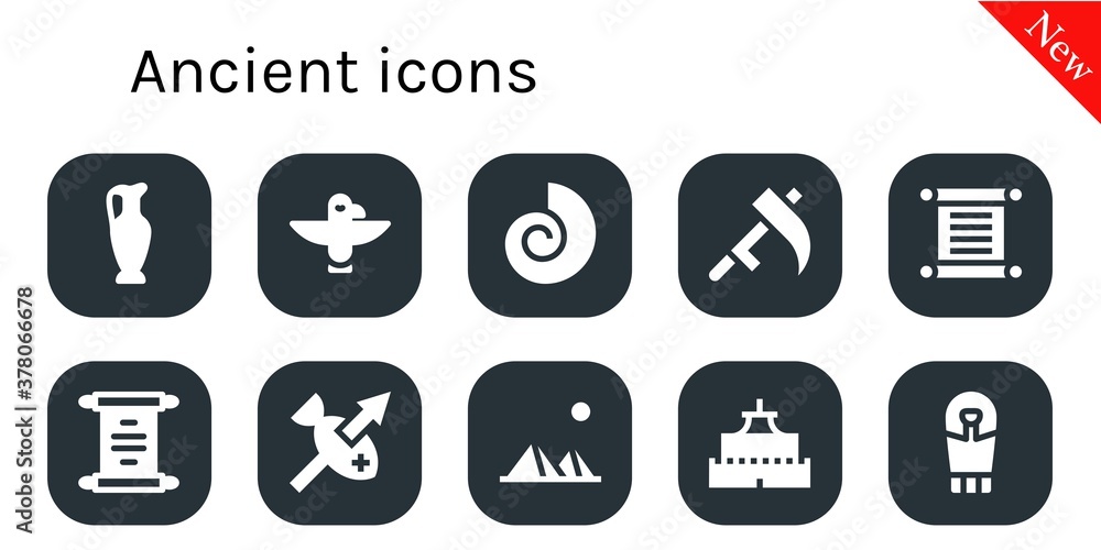 ancient icon set ancient icon set