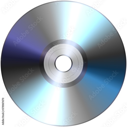 CD dvd disk isolated on White background