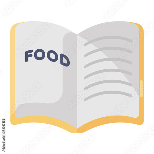 
Food book icon in editable style 
