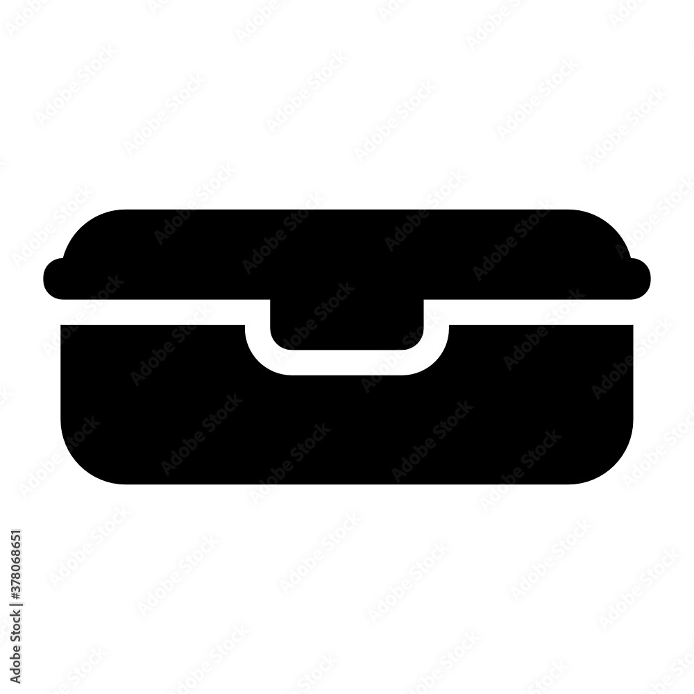 Lunch box icon in vector style
Lunch box icon in vector style