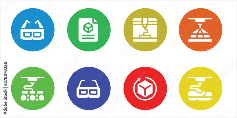 Modern Simple Set of dimensional Vector filled Icons Modern Simple Set of dimensional Vector filled Icons