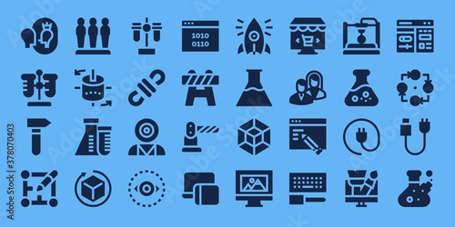 development icon set