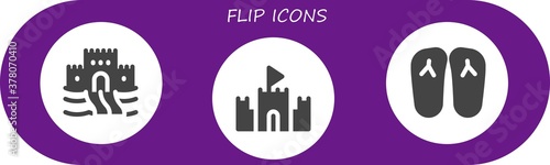 flip icon set