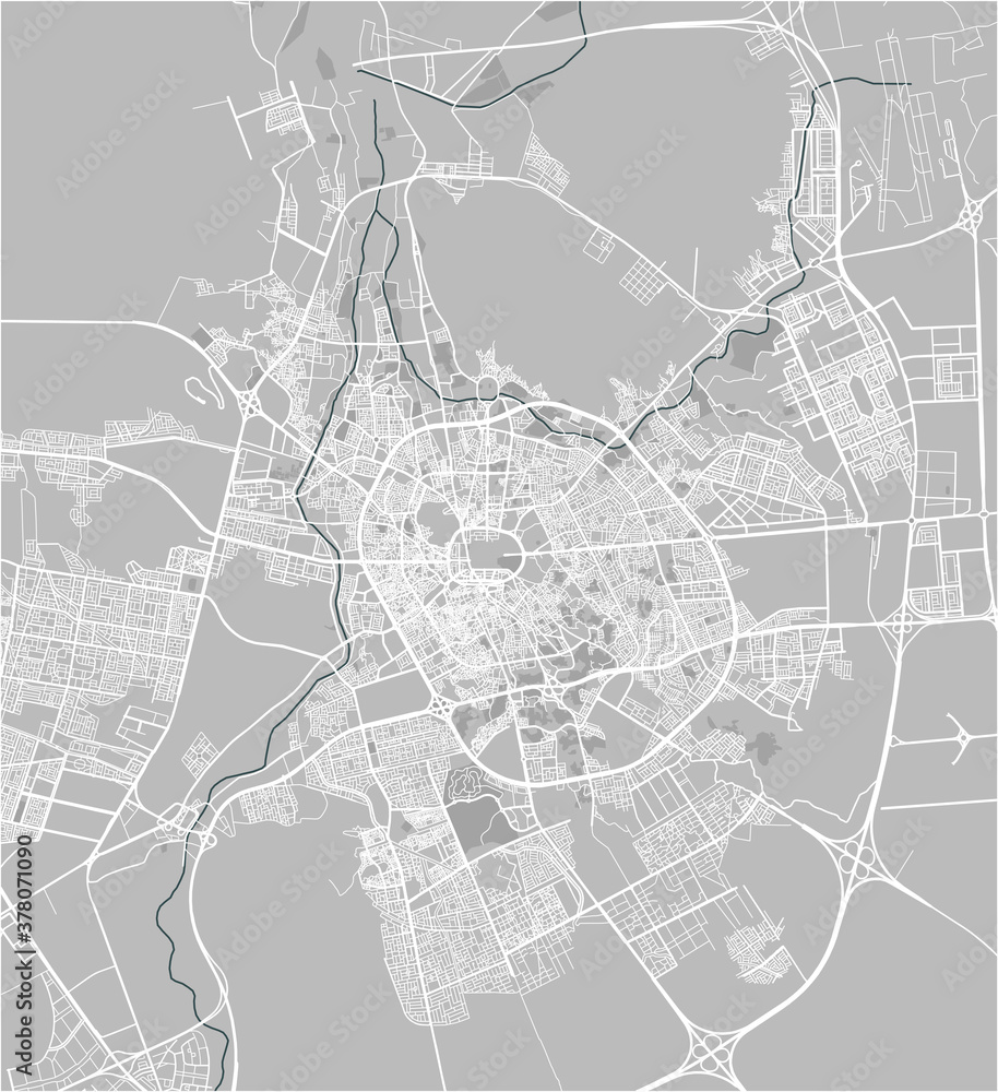 map of the city of Medina, Saudi Arabia