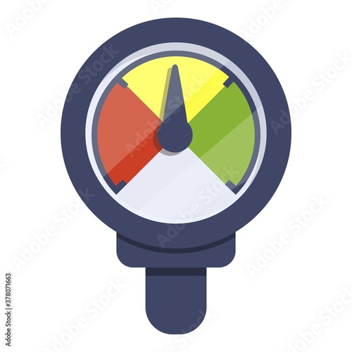 Sensor manometer icon. Cartoon of sensor manometer vector icon for web design isolated on white background