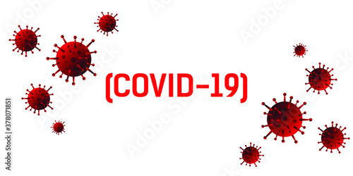 Bacteria or virus infection flu background