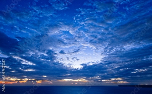 A beautiful evening sky over the island of Gozo.