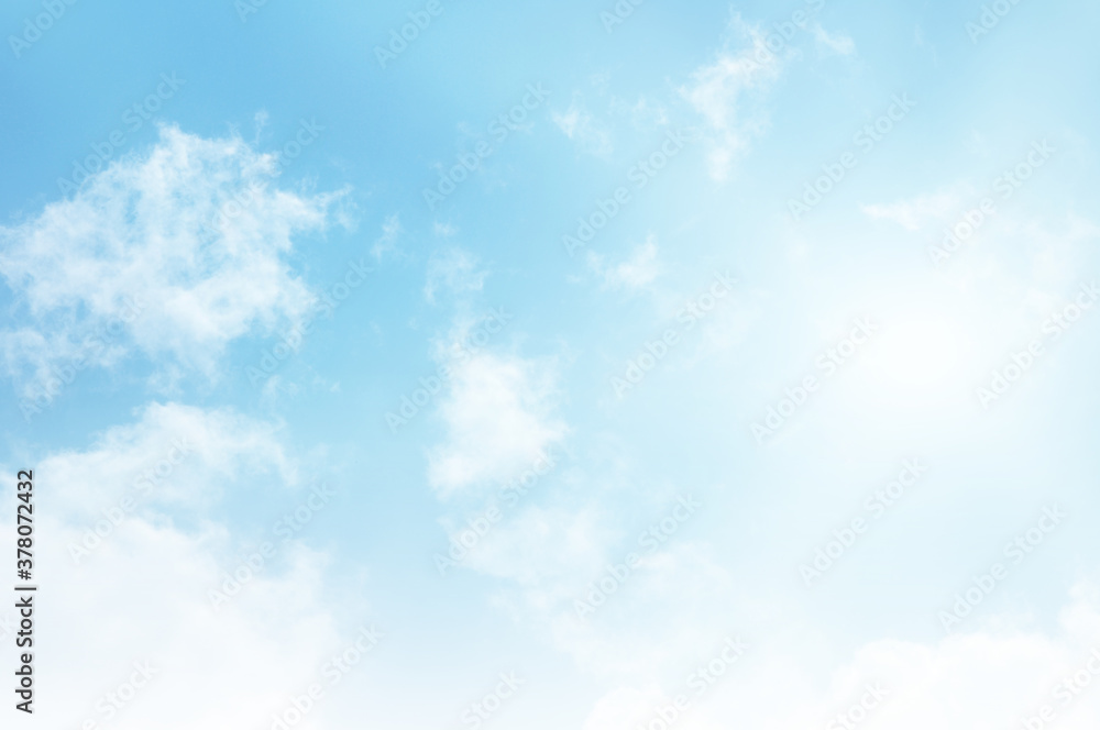 Blue sky with white cloud. The summer heaven is colorful clearing day Good weather and beautiful nature in the morning. Blue sky with white cloud. The summer heaven is colorful clearing day Good weather and beautiful nature in the morning.