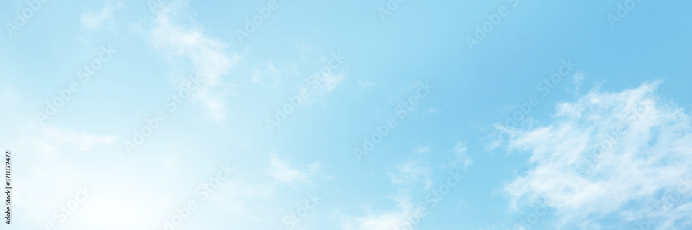 Blue sky with white cloud. The summer heaven is colorful clearing day Good weather and beautiful nature in the morning. Blue sky with white cloud. The summer heaven is colorful clearing day Good weather and beautiful nature in the morning.