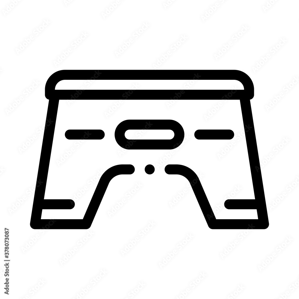 pedestal for baby icon vector. pedestal for baby sign. isolated contour symbol illustration pedestal for baby icon vector. pedestal for baby sign. isolated contour symbol illustration