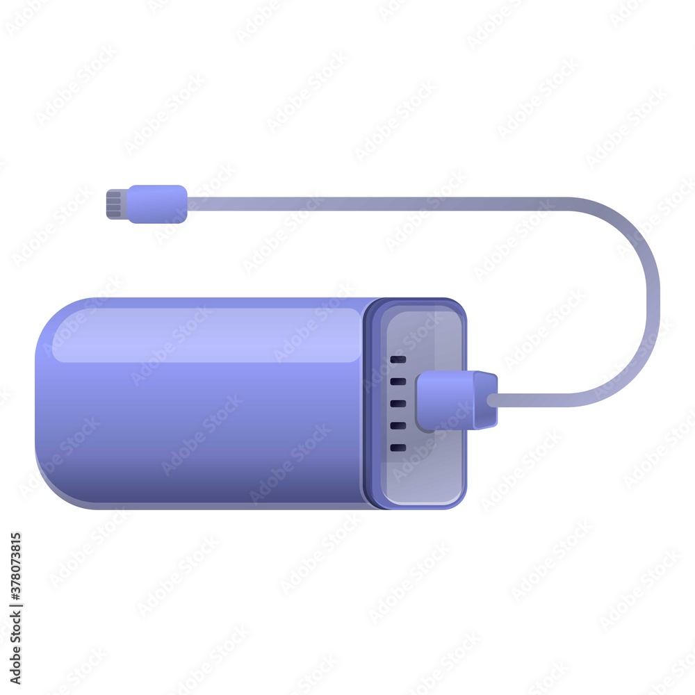 Power bank icon. Cartoon of power bank vector icon for web design isolated on white background Power bank icon. Cartoon of power bank vector icon for web design isolated on white background