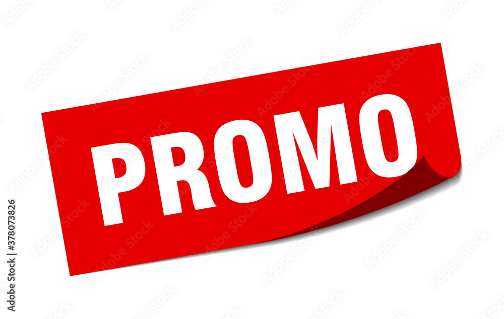 promo sticker. square isolated label sign. peeler promo sticker. square isolated label sign. peeler