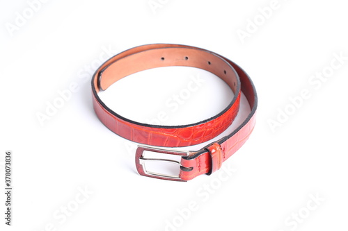 Colored belt on a white background. 