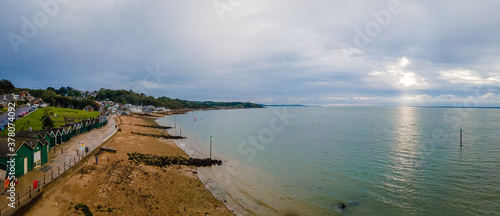 Canvas Print Aerial panorama of Cowes at isle of WIght