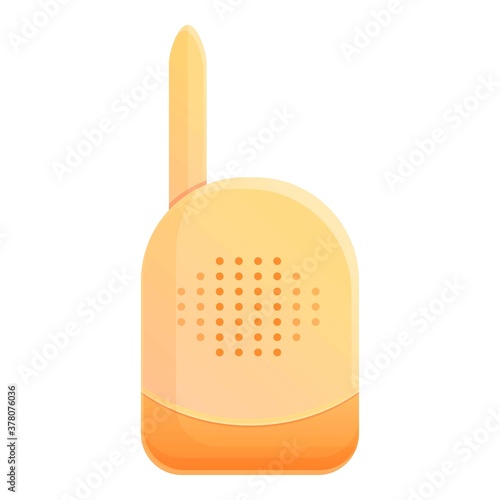 Baby radio monitor icon. Cartoon of baby radio monitor vector icon for web design isolated on white background