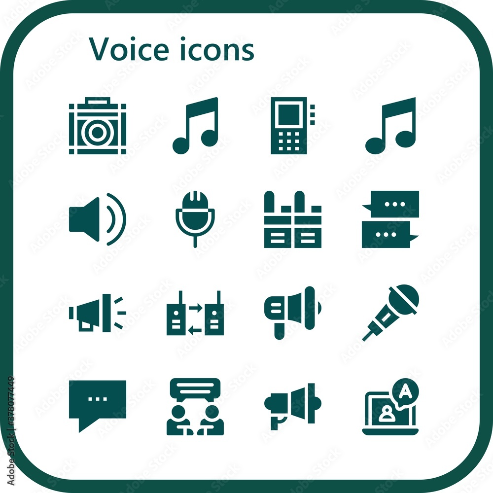 voice icon set voice icon set