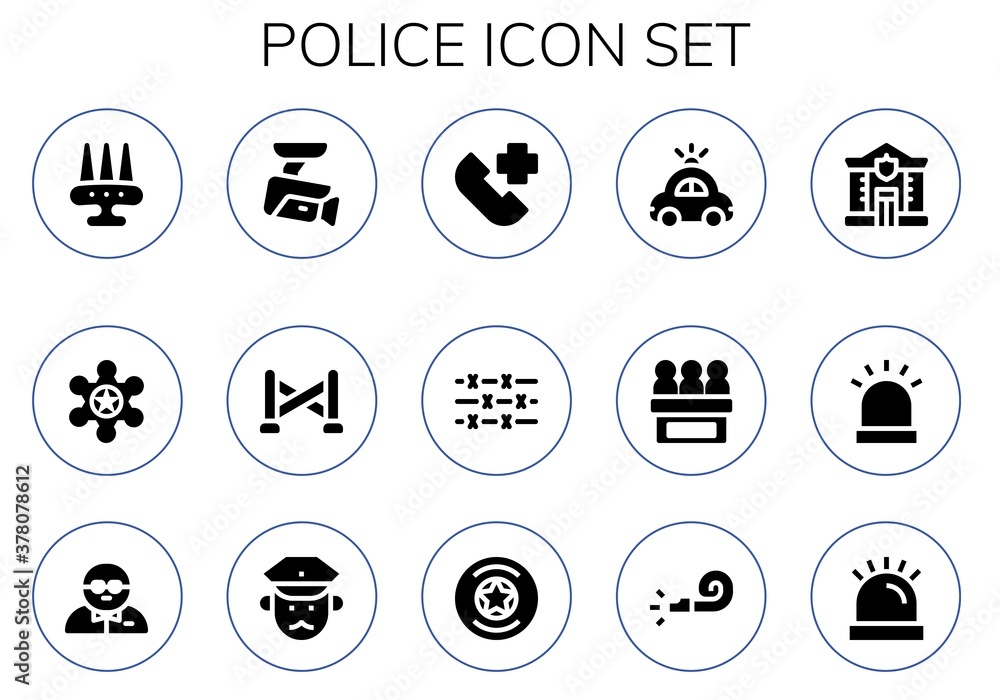 police icon set police icon set