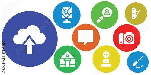 Modern Simple Set of simple Vector filled Icons